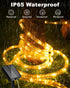 2 Pack 120LED 46FT 8 btfarm Solar Rope Lights Outdoor, Solar String Lights Outside Waterproof, Lighting Modes Solar