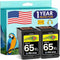 Mirone Remanufactured Ink Cartridges Replacement for HP Ink 65 65XL Black Color Combo Pack for HP Printers