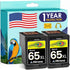 Mirone Remanufactured Ink Cartridges Replacement for HP Ink 65 65XL Black Color Combo Pack for HP Printers