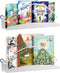 WYLUNBI 2 Pcs Magnetic Metal Book Shelves, 11.8'' x 4.7'' x 2.2'', Special