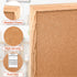 WALGLASS Cork Board 36" x 24" Wooden Frame Bulletin Board, Pin Cork Board for Home Office Decoration, 10 Pins