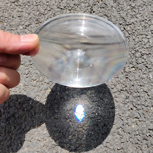4" (100mm) 140mm Fresnel Lens Diameter, Focal Length, Ultra-Thin Acrylic Lenses for the Physics Classroom, Used as LED