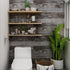 Yun-aeon Gray Wood Peel and Stick Wallpaper 17.3" X 80" Self-Adhesive Removable Wall Paper for Furniture Renovation