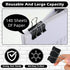 Yexiya 300 Pcs Large Binder Clips, Bulk Big Paper Clamps for Teachers, Students, School Office Supplies (Black, 1.61