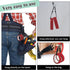 Electrical Tape Holder Strap with Snap Hooks for Belt and Tool Box, Black
