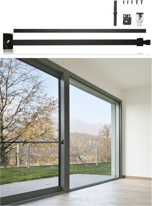Greatim GT-DB006 Sliding Door Security Lock Bar, Child Proof Sliding Door Lock