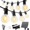 Minetom Solar Outdoor Lights - 38Ft 15 LED Waterproof Solar String Lights