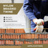 ATERET Orange Mason Line String, 3 Rolls 250ft Length, 18 Braided Nylon Twine for Gardening and Masonry