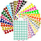 Royal Green Color Coding Labels - 5/8 Diameter Round Label Stickers in 24 Colors, 1152 Pack