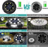ANKUNABA 8 Pack 12 Solar Ground Lights, LED Solar Disk Lights Outdoor Waterproof In-Ground Landscape Lighting