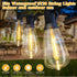Couah 10 Pack Edison LED Light Bulbs, 0.6 Watt E12 Screw Base, Shatterproof ST38 Clear Plastic, Warm White