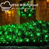 Filltown 25FT 100 Count Green Christmas Lights Outdoor, Incandescent Mini Christmas Lights White Wire, Waterproof Fairy
