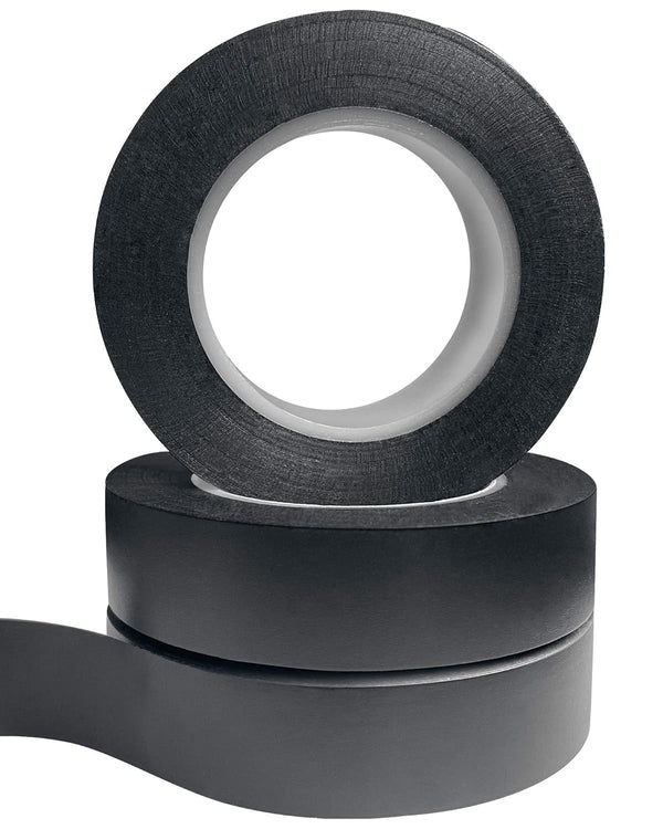 Wapodeai 3pcs Premium Black Electrical Tape - Flame Retardant High Temperature Resistance Electric Tape, 0.62 in X 50 ft