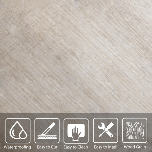 24 W&S PCS Beige Distressed Wood Peel and Stick Backsplash Tiles,Stick on Wood Look Tile for RV,Living Room,Accent