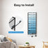 SUPEASY 13-Tier Wall File Organizer, Mesh Hanging File Holder, Wall Mounted for Papers, Folders, Black