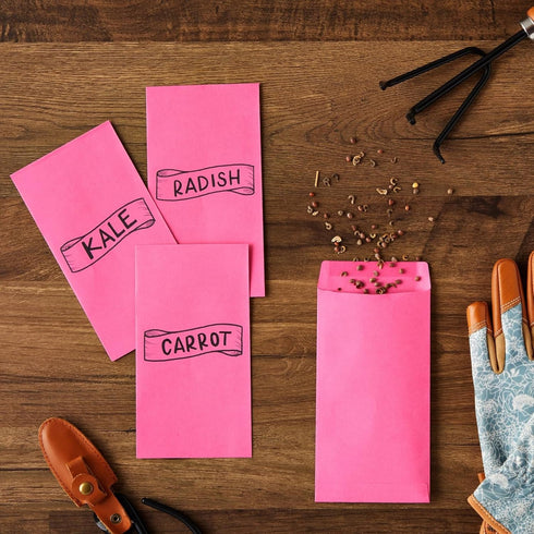 Okuna Outpost 100 Pack Money Envelopes for Cash, Payroll, Money Saving, Coins, Currency, 100GSM, Pink (4 x 7 In) by Okuna Outpost