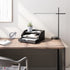 Ballucci Desk Organizer with Drawer, 3 Tier Paper, Office Supplies and File Organizer for Desktop - Black