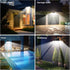 2500LM Sensor,3 270 IP65 3 Modes(Non-Remote,2 daphino Solar Lights Outdoor with Motion Head Wide Angle Street Area