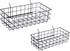 Pegboard Basket Set of 2, Medium + Small Size Baskets, Black for Organizing Tools and Garage Storage