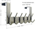 WEBI Over The Door Hooks, Door Hanger, Towel Rack, Coat Rack with 6 Hooks for Hanging Clothes and Hats (Bronze)