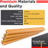 GRAPHITE Hard Lead Carpenter Pencils Bulk, Pack of 12 #2 (HB) Yellow Wooden Pencils