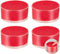 Outus 4 Pieces Sponge Cup Moistener Finger Wet Paper Plastic Round Humidifier Desktop Sponge Moistener, 3.1 Inches for