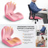 Generic Tailbone Ergonomic Seat Memory Foam Support Cushion for Back, Car Seat Back Support Cushion for Sciatica Pain