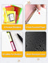 SUNEE Graph Paper Notebook, 300 Pages, 5 Subject, 8.2"x10.8", 5 x 5mm Grid, 5 Pocket Colored Dividers, 3-Hole Punched
