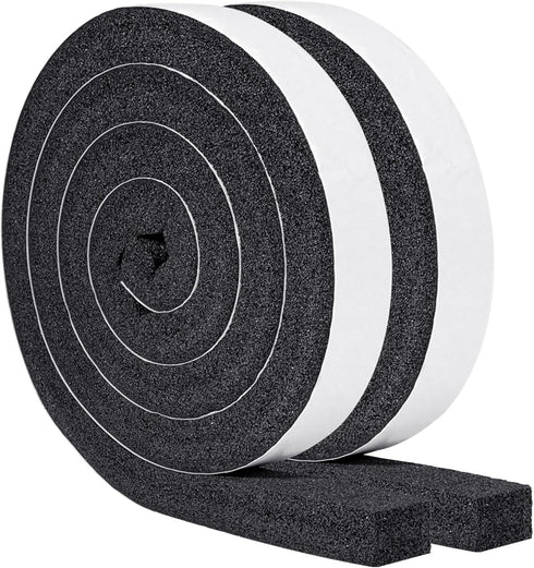 Yotache Air Conditioner Window Seal Kit, 1"x1" Weather Stripping Foam Tape for AC Windows & Door Insulation