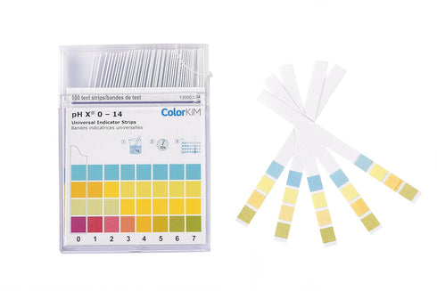 pH Strips, 0-14 Scale for Testing Water pH, Made of Premium Litmus Paper (100 Strips)