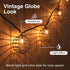TWINKVILLA 10 Bulbs, Decorative String Lights Indoor Outdoor, Patio Lantern Style String Lights with Warm White Mini UL