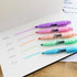 BAZIC Mini Highlighter Pen, Pastel Color, Chisel Tip Broad Fine Line Highlighters, Unscented (5/Pack), 24-Packs