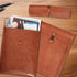 PU Leather File Folders for Documents, Important Private Organizer with String Tie Closure, A4 Letter Size, 3PCS