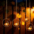 4-Pack) Solar Hanging Lanterns, Dragonfly Style Outdoor Chandelier, Waterproof Auto On/Off Solar Tea Lights for Garden