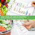 Joyberg 2 PCS Magnetic Weekly Meal Planner for Fridge, 8.3x5.5”, Undated Weekly Meal Planner and Grocery List, Tearable