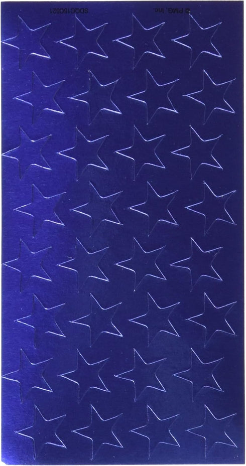 Eureka Presto-Stick Foil Stars, Back to School Classroom Supplies, 1/2 Blue, 250 pc