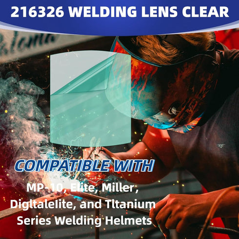 WZKO 10pcs 216326 MP-10 Front Lens Cover Helmet Outside Clear Lens Cover Replacement Compatible EIite Tltanium