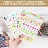 bloom daily planners Productivity Stickers, Variety Sticker Pack with Six Sheets