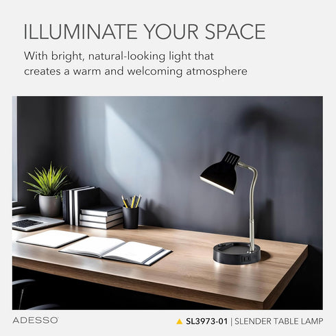 Sleek Slender LED Desk Lamp for Modern Workspaces