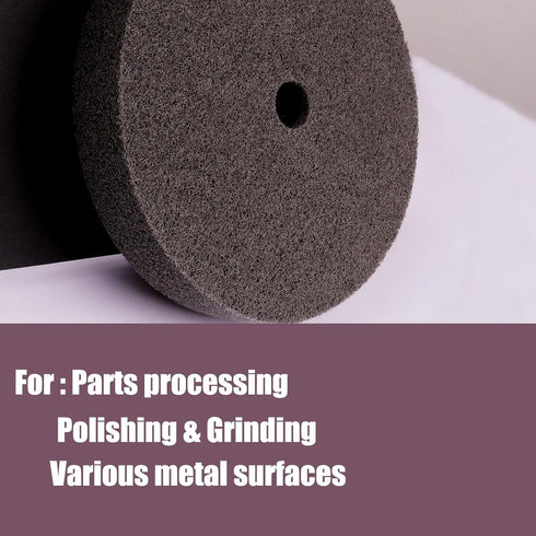 6 Inch Wheel,7P Wheel,180# Fiber Buffing Hardness Fiber Polishing Quick Changed Replacement Pad for Bench Buffer/Bench
