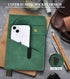 Blank Journal Notebook, A5 Hardcover Leather Sketchbook, 200 Pages Thick Blank Paper, 5.9" x 8.4"