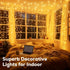 246FT 600 8 LED Christmas Lights Outdoor Waterproof Modes String Lights for Outside Warm White Christmas Tree Lights