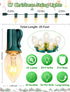 C7 25FT, C7 27 Bulbs, Clear Christmas Lights Outdoor Patio String Lights with Warm White Vintage Christmas Tree Lights