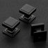 Home Expert Black Cabinet Knobs 5 Pack - Square Black Knobs for Kitchen Cabinets and Drawers, Matte Black Drawer Pulls