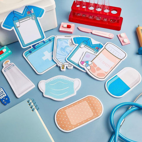 Sepbyxw 16 Pack Mini Funny Nurse Sticky Notes Nursing Student Essentials School Nurse Gifts Nurse Stationary Sticky