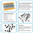 1400Pcs Basic Electronics Component Assortment Kit for Arduino, Electrolytic Capacitor, Resistor, LED Diode