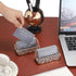 Hipiwe 2 Packs Crystal Business Card Holder, Gold Metal Display Holder for Desk, Bling Office Desktop Organizer with