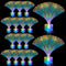 Amylove 16 Pcs Mini Fiber Optic Lamp Bulk LED Light Color Changing