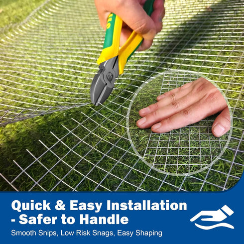 1/2" 1/2" 16 50 19 Hardware Cloth x in x ft, Gauge Chicken Wire Fence, Welded Wire Fencing Mesh Roll with Cutting Plier