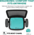Tailbone Gel Seat Cushion for Support and Relief from Butt and Back Pain and Pressure - Cushions are Large Thick